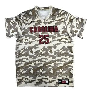 South Carolina Gamecocks Camouflage Baseball #25 Jersey Under Armour XL